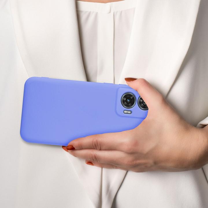 Actual product image Cadorabo Case for Motorola Moto Edge 50 Fusion TPU Liquid Silicone Cover (Motorola Edge 50 Fusion)