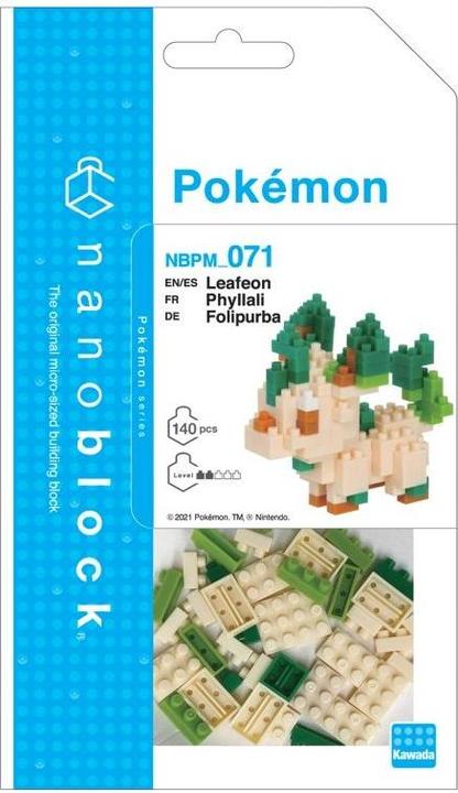 Image du produit Nanoblock Pokémon Leafeon niveau 3