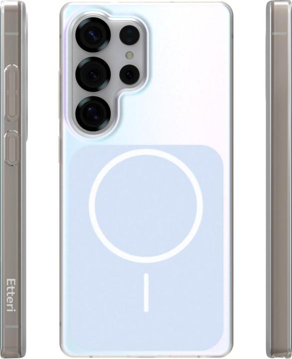 Actual product image Etteri Hidden Pearl case for Samsung S25 Ultra light blue (Samsung Galaxy S25 Ultra)