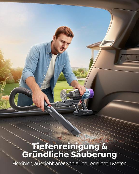 Produktbild Powerffy Kabelloser Akkustaubsauger mit Aromatherapie