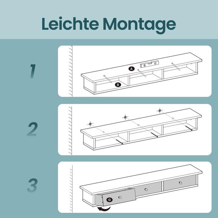 Produktbild Songmics Arlo (80 x 15 x 10 cm)