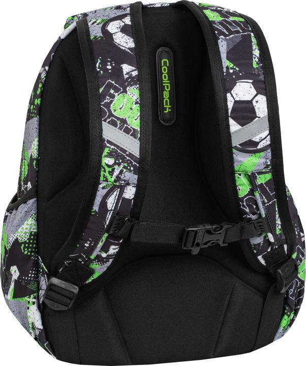 Actual product image Coolpack Satchel fabric black, green