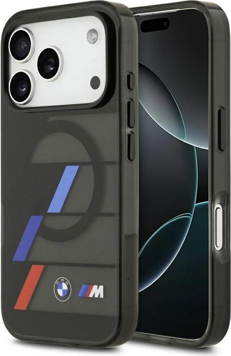 Produktbild BMW M IML Metal Buttons Tricolor Lines MagSafe Case for iPhone 17 Pro Black