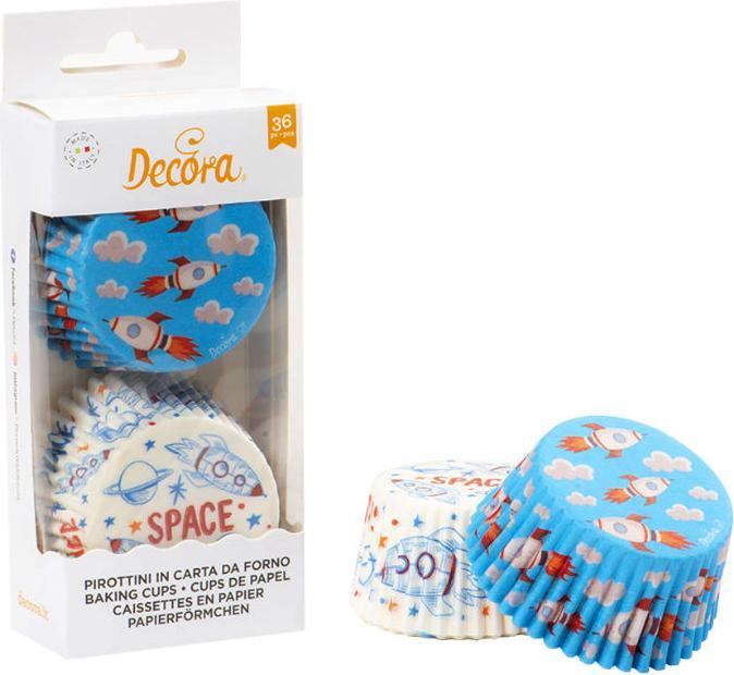 Actual product image Decora Cupcake Moulds Spaceship (5 cm)