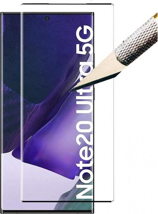 Actual product image Screenguard Samsung Galaxy Note20 Ultra Full Screen Protective Glass Film 2.5D 9H (1 pcs., Samsung Galaxy Note 20 Ultra)