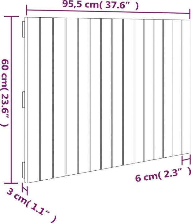 Immagine prodotto vidaXL Chloé (95,5 x 3 x 110 cm)