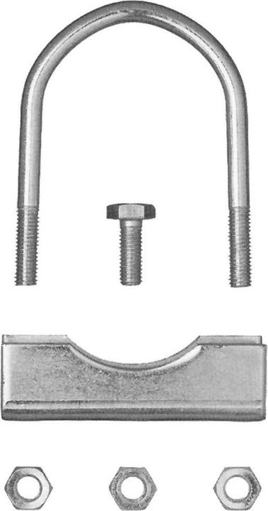 Produktbild Dema PKW KFZ Auto Anhänger Klemmhalterbefestigung Stützrad Halter 70mm, 1Paar