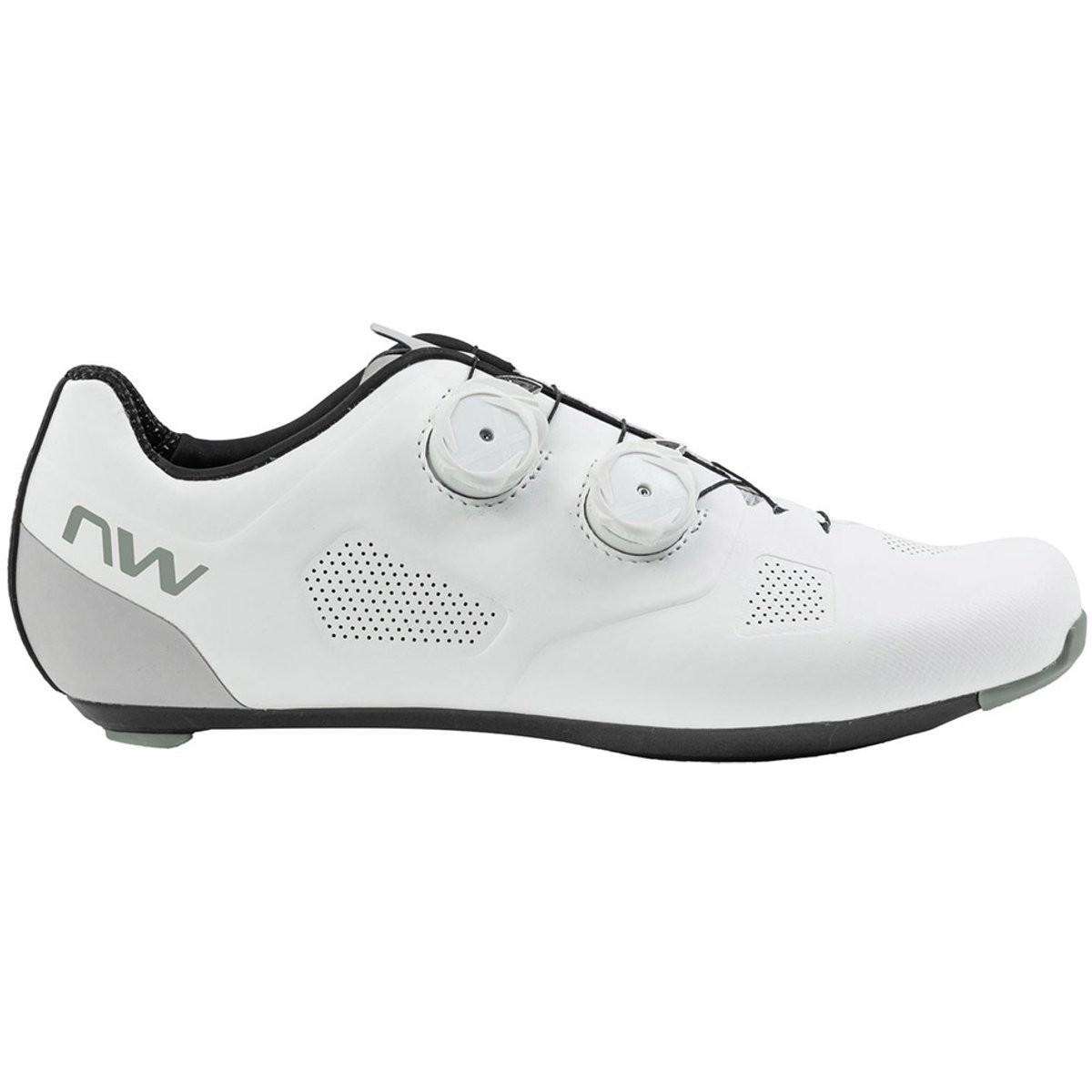 Northwave, Uomini, Scarpe da ciclismo, Scarpe da Corsa Revolution (44), Bianco, Grigio