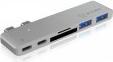 Produktbild Icy Box IB-DK4036-2C Nodebook-Dockingst. (Thunderbolt, USB-A, USB-C, 6 Ports)