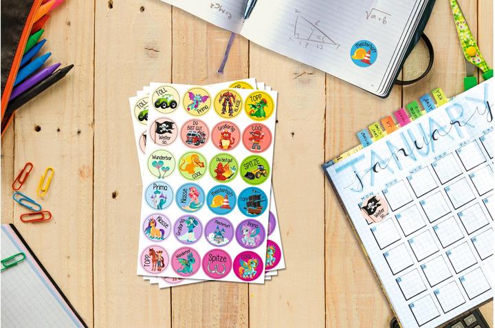 Actual product image Ursus Motif sticker motivation 96 pieces, Multicolor