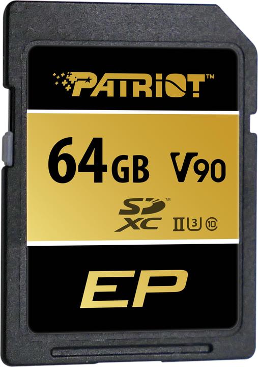 Patriot V90 SDXC UHS-II 64GB (64 GB, SDXC, U3, UHS-II)
