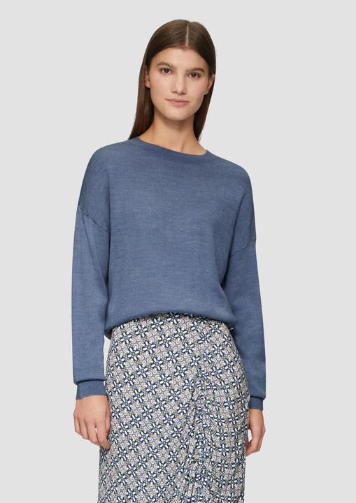 Image du produit S.Oliver Strickpullover Verkürzter Strickpullover in Melange-Optik (M)