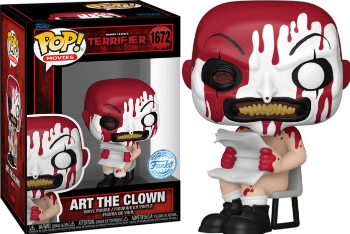 Funko POP! Terrifier - Art The Clown (With Newspaper & Bloody) Exclusive