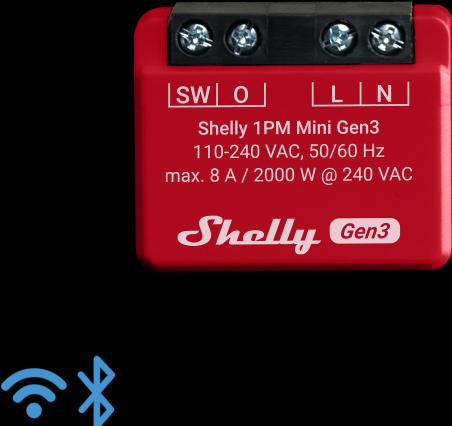 Produktbild Shelly 1PM Mini Gen3 (Schaltaktor)