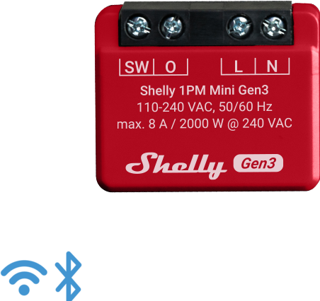Immagine prodotto Shelly 1PM Mini Gen3 (Attuatore dell'interruttore)