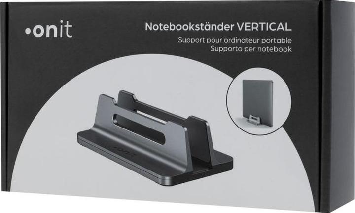Actual product image Onit Notebook stand VERTICAL up to 17.3