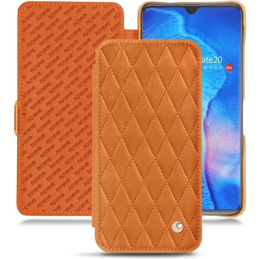 Noreve Lederschutzhülle horizontal (Huawei Mate 20), Smartphone Hülle, Orange