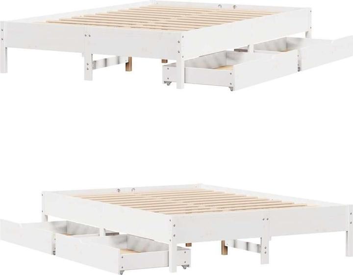 Actual product image vidaXL Bettgestell (140 x 190 cm)