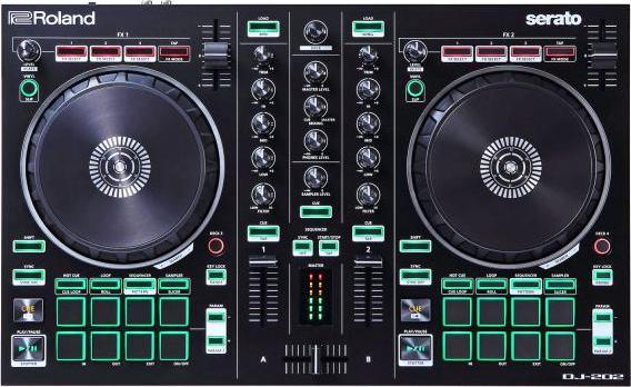 Actual product image Roland DJ-Controller DJ-202 mit Laptopständer BK
