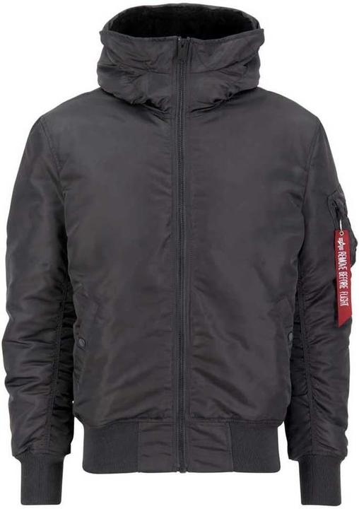 Actual product image Alpha Industries Vintage Grey Bomber Jacket with Logopatch and Remove Before Flight Tag (XXL)