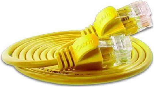 Actual product image Wirewin Slim patch cable: UTP, 2m, yellow (U/UTP, CAT6, 2 m)