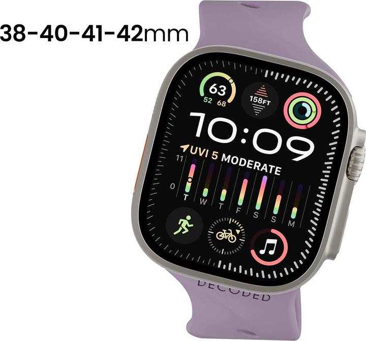 Actual product image Decoded Armband Ares Splice Apple Watch 38–42 mm Silikon (20 mm, Silicone)