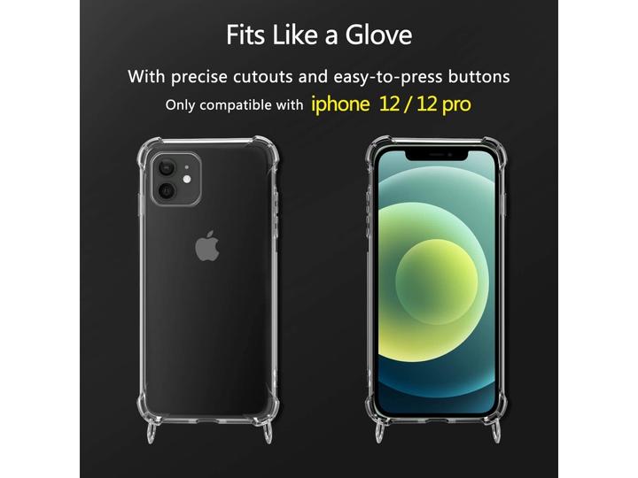 Actual product image Screenguard Apple iPhone 12 Pro Loopster Necklace Case