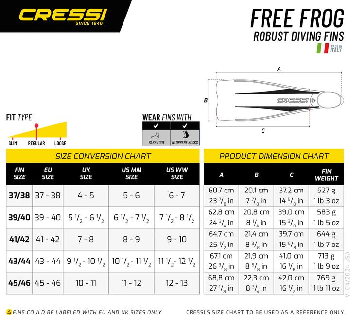 Image du produit Cressi Free Frog (45 - 46)