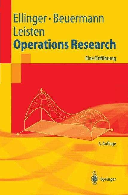 Produktbild Operations Research (Deutsch, Günter Beuermann, Rainer Leisten, Theodor Ellinger, 2003)