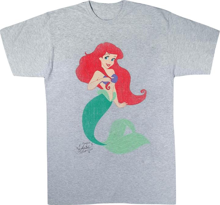 Actual product image Disney Princess Girls Ariel Cotton Classic T-Shirt (128)