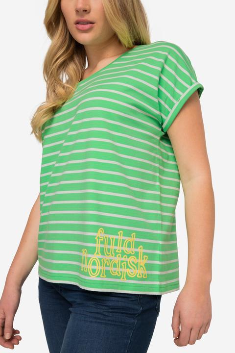 Produktbild Laurasøn T-Shirt, oversized, Ringel, Rundhals, Halbarm (L)