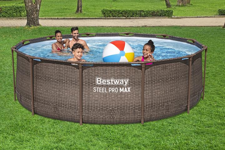 Image du produit Bestway Baseinas support pompe rotin + filtre + échelle 366x100 cm (56709) (366 x 100 cm)