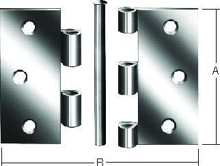 Produktbild Vormann Scharnier H.100mm B.100mm S.2,2mm STA bl ( 3000272158 )