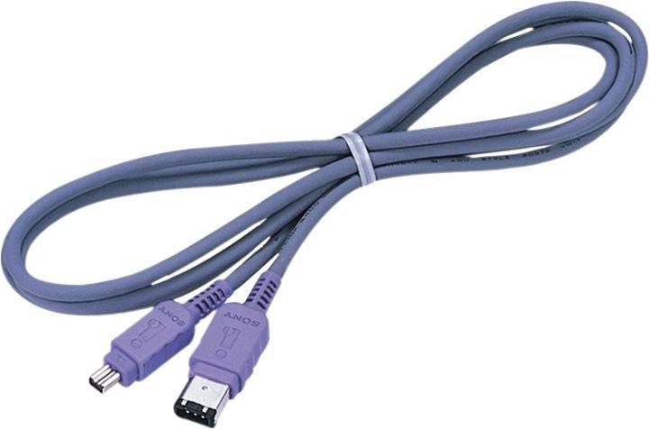 Produktbild Sony Firewire DV Kabel IEEE1394, 400 Mbps, 1,8 m, 6/4 pin (1.80 m)