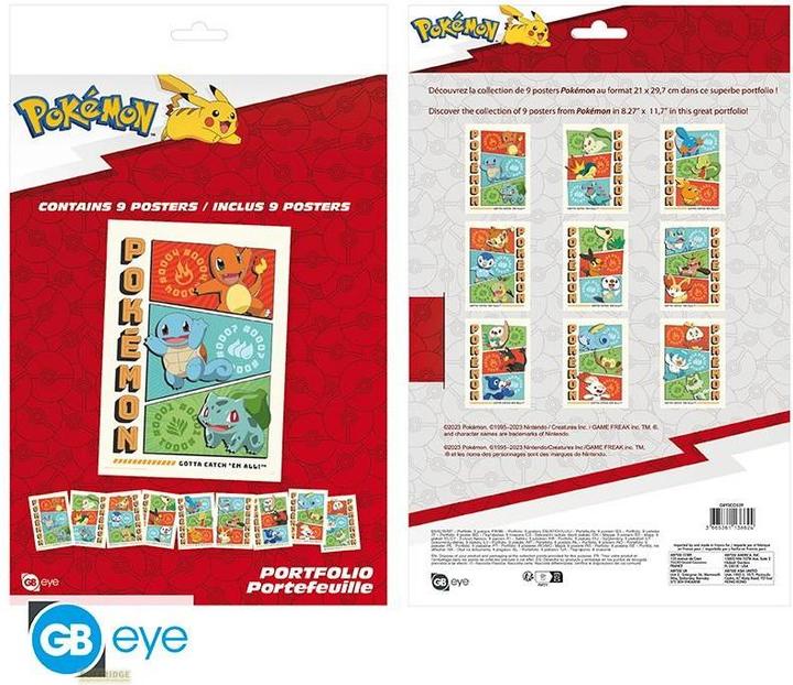 Actual product image Abysse POKEMON - Portfolio 9 posters Starters