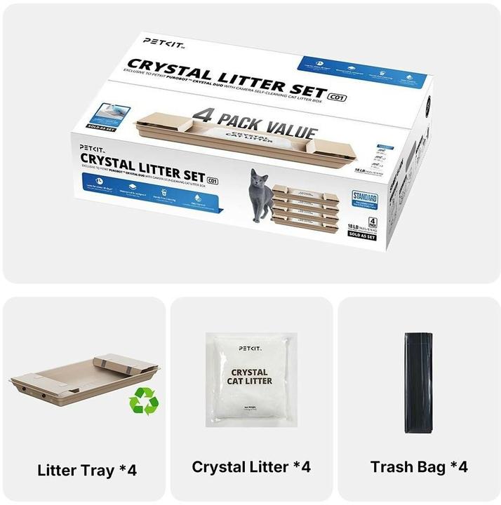 Actual product image Petkit Crystal litter