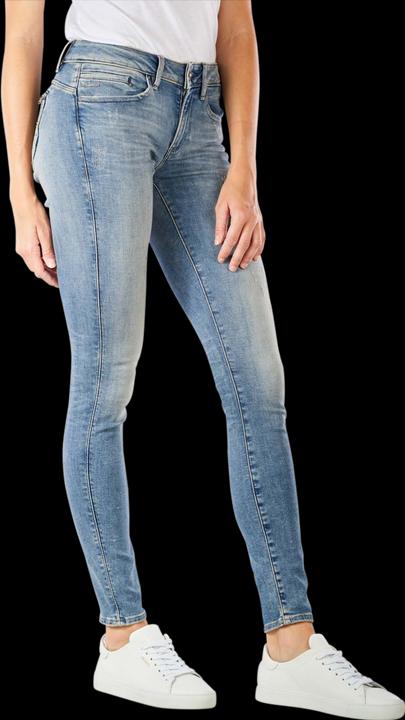 Produktbild G-Star Midge Zip Mid Skinny Jeans vintage aged destroy
