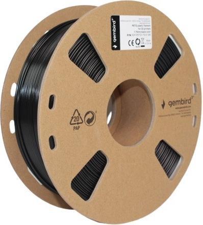 Immagine prodotto Gembird * Filamento stampante 3D PETG / 1,75 mm / 1 kg / Nero (PETG, 1.75 mm, 1000 g, Nero)