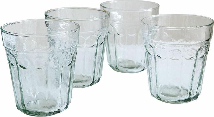 Image du produit Loberon Glas 4er Set Alizande klar/grün (0.35 l, 4 x)