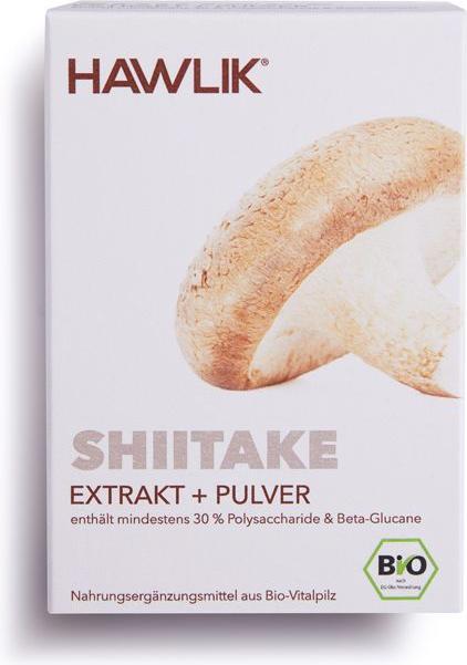 Image du produit Hawlik Extrait de shiitake + poudre en capsule (120 pièce(s), Capsules, 110 g)