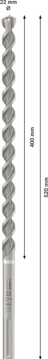 Produktbild Bosch Professional Zubehör Hammerbohrer SDS max-4 22 x 400 x 520 mm (4-22 Millimeter)