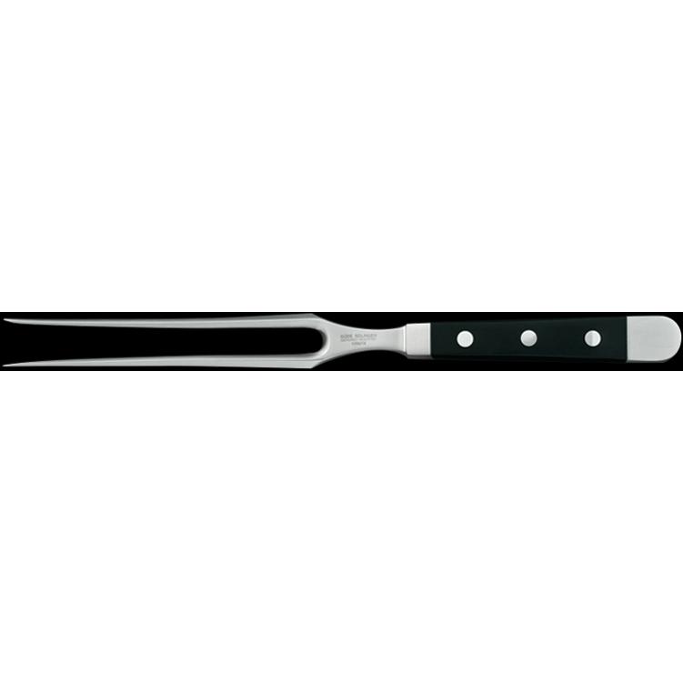 Güde Solingen Alpha Fleischgabel, Servierbesteck, Schwarz, Silber