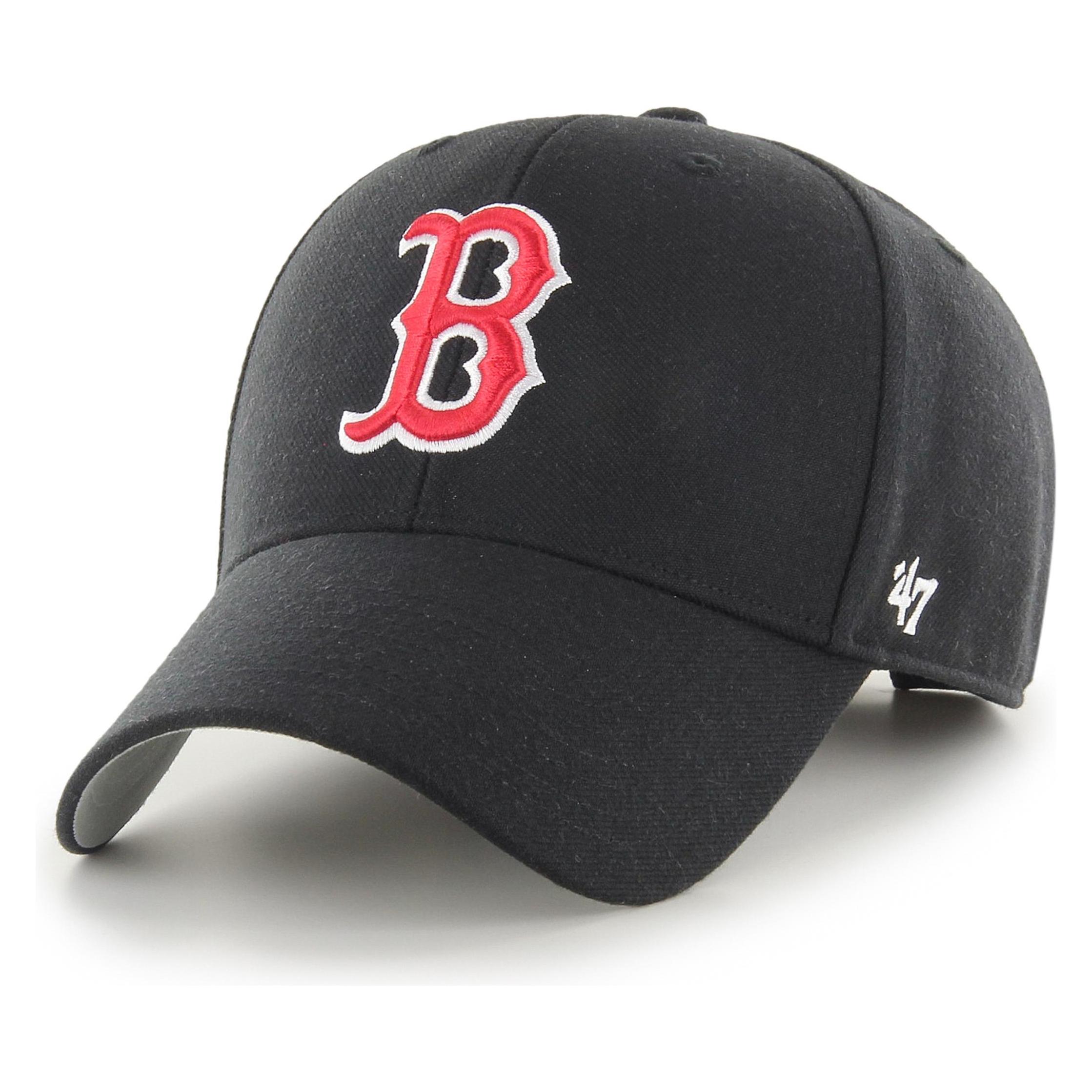 47 Brand, Herren, Cap, Relaxed Fit Mlb Boston Red Sox, Schwarz, (One Size)