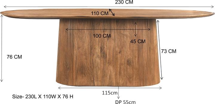 Actual product image Livingfurn Salvator (230 x 110 x 76 cm)