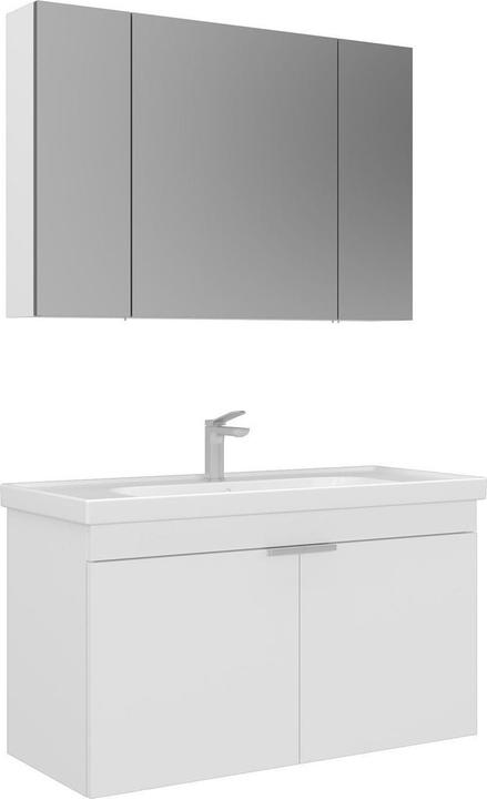 Produktbild Homitis Desna 100 Bathroom Cabinet With Sink & Mirror Set (2 Pieces)