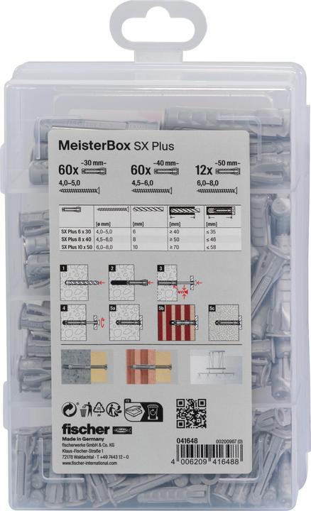 Voedingswaarden en ingrediënten Fischer Master Box SX Deuvels (132 Pcs.)