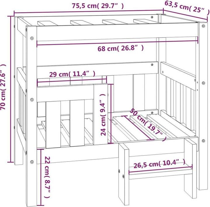 Image du produit vidaXL Hundebett (Chien)