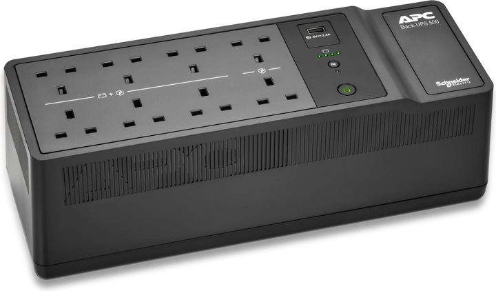 Produktbild APC BE500G2-UK, Standby (Offline), 0,5 kVA, 300 W, Schrittweise, 180 V, 266 V (500 VA, 300 W, Standby USV)