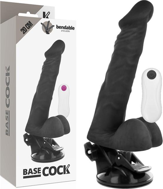Produktbild Basecock Realistischer Dildo mit Vibration und Fernbedienung, 20cm