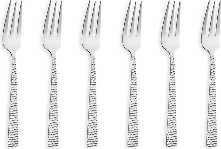 Amefa FELICITY Kuchengabel Set 6-teilig Edelstahl (6 Stück, Gabel)